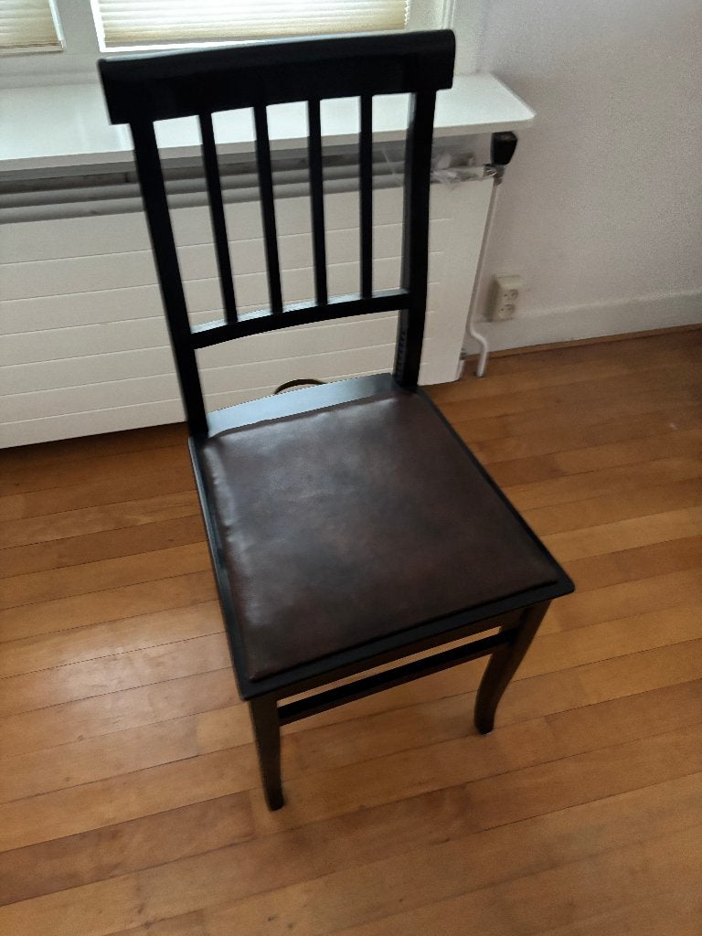 Vintage Beethoven pianostoel, Ophalen, Gebruikt, Wit