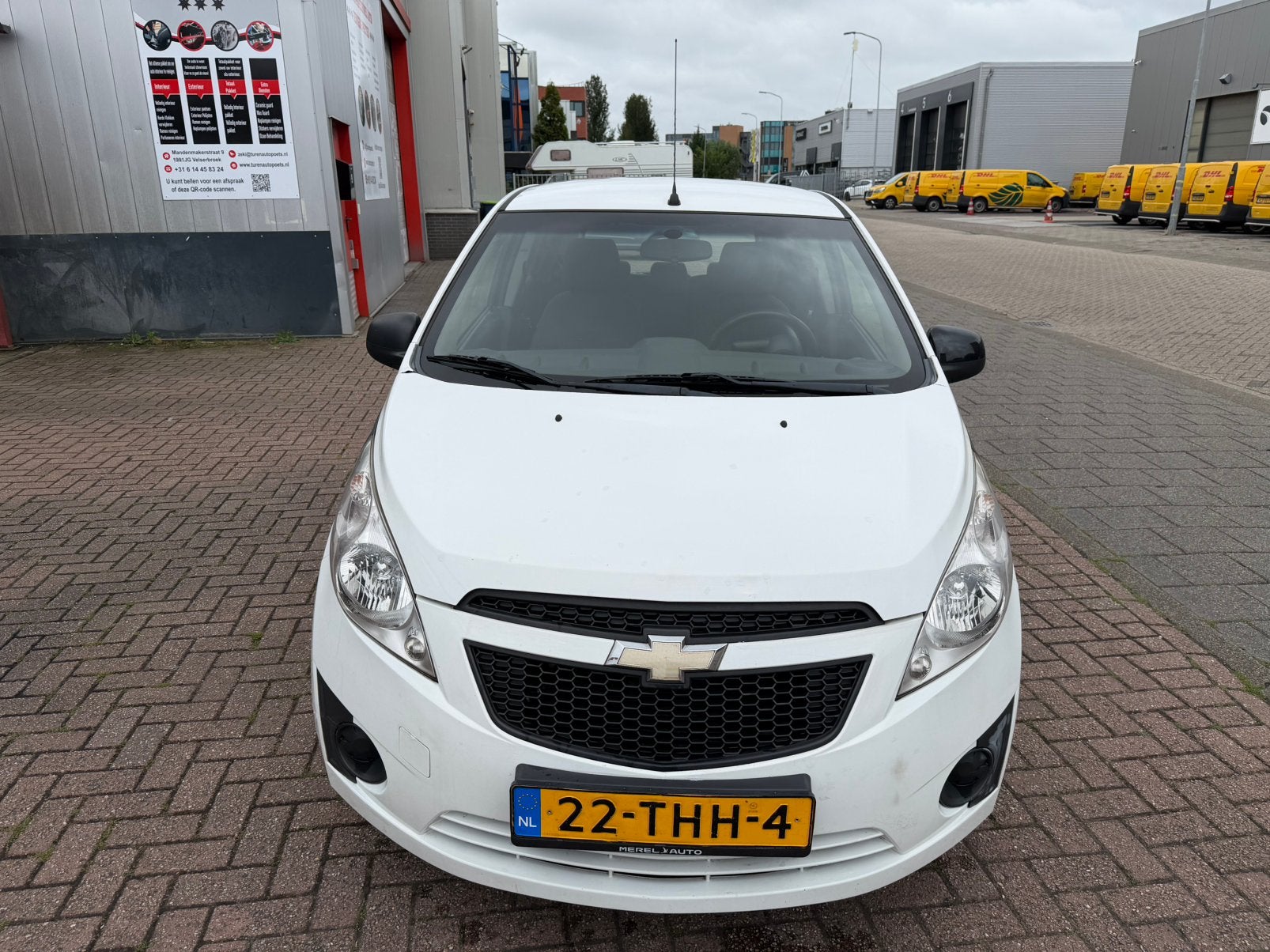 Chevrolet Spark 1.0 Bifuel 2012 Wit, 37 €/maand, Zwart, 4 cilinders, Wit