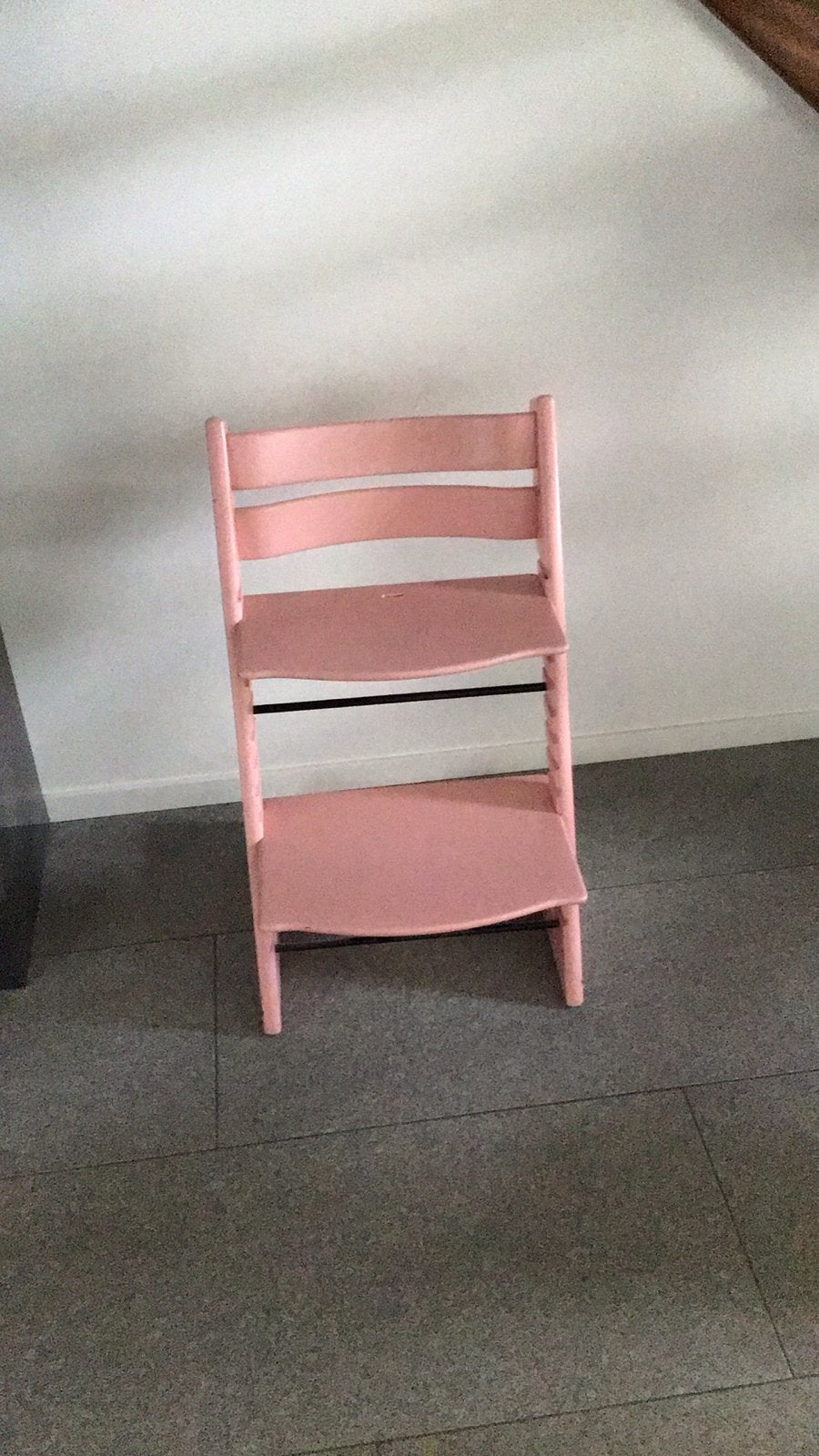 Roze meegroeistoel Stokke Tripp Trapp-stijl, Ophalen, Gebruikt, Meegroeistoel, Aanschuifbaar