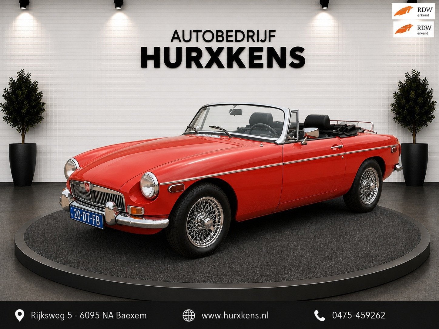 MG B type 1.8 cabrio MGB, Auto's, MG, B, Achterwielaandrijving, Gebruikt, Zwart