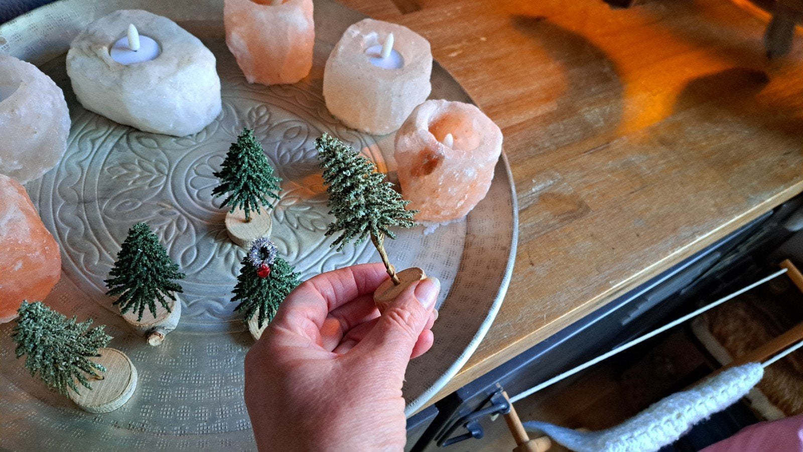 kerstboom dennenboom poppenhuis kerst miniatuur boompje, Ophalen of Verzenden, Nieuw