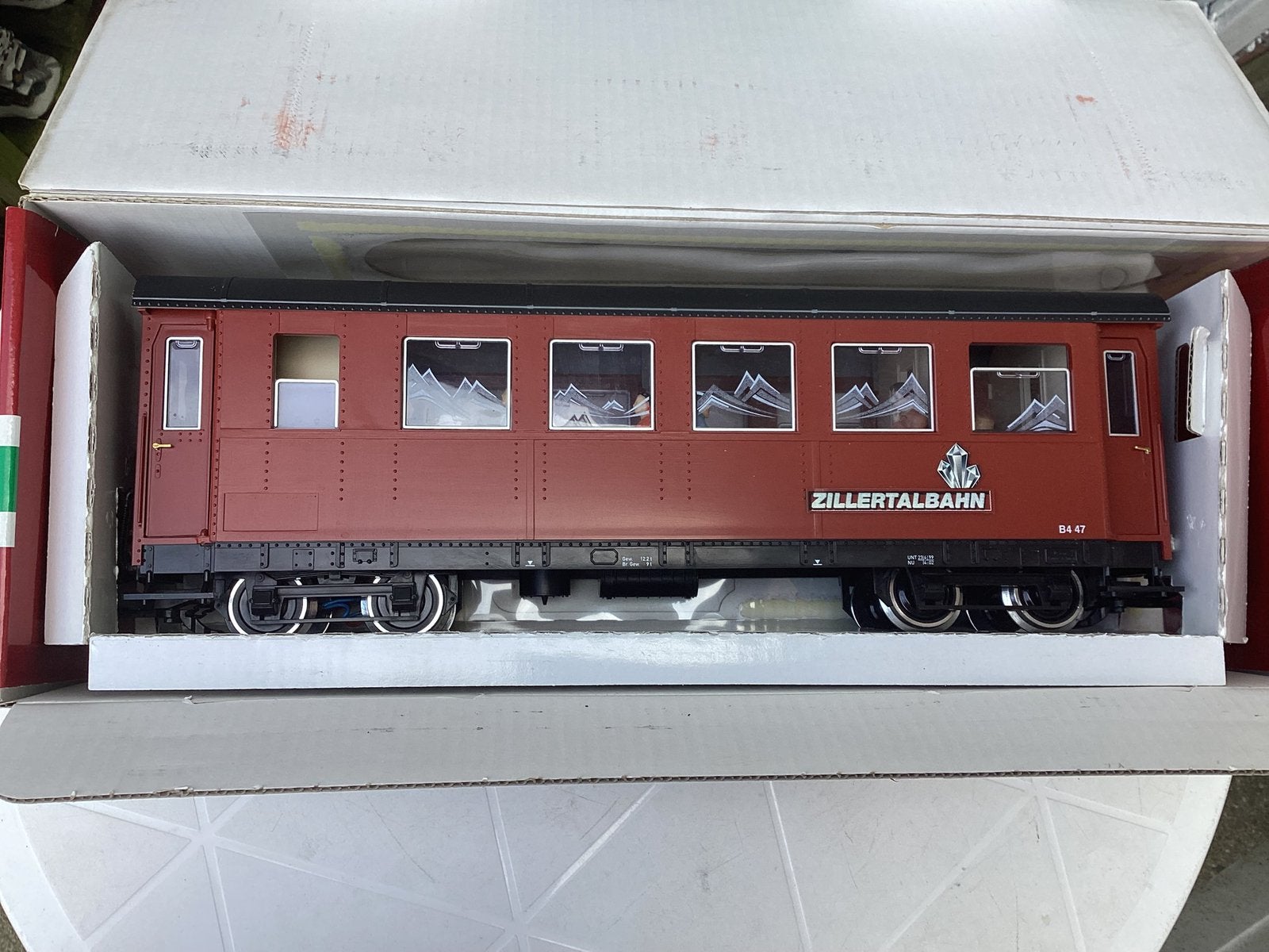 Lgb 35640 Zillertalbahn Swarovski rijtuig met verlichting, Hobby en Vrije tijd, Modeltreinen | Overige schalen, Gelijkstroom, Wagon