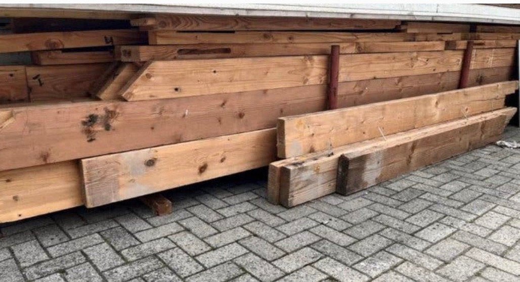 Grene gordingen dakbalken planken, Ophalen, Zo goed als nieuw, 250 cm of meer, Planken
