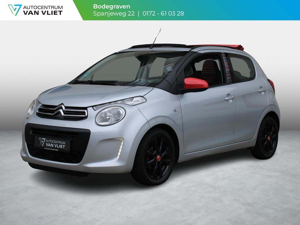 Citroen C1 1.2 PureTech Airscape Shine | 12 MAANDEN BOVAG GA, Voorwielaandrijving, 12 maanden, Stof, Gebruikt