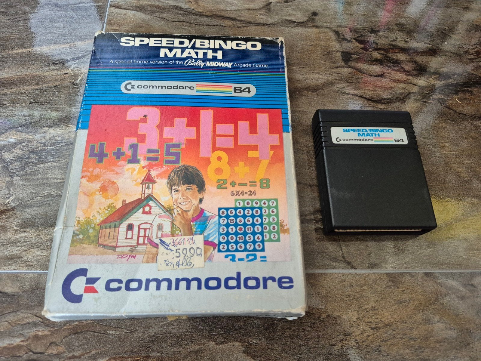 Commodore 64 Speed/Bingo Math Game - Retro Educatief, Puzzel en Educatief, Gebruikt, 1 speler, Ophalen of Verzenden