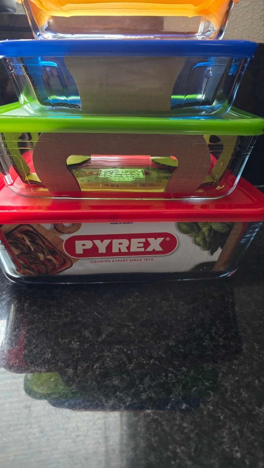Pyrex  Cook&Freeze ovenschalen met deksel (4 stuks), Huis en Inrichting, Ophalen of Verzenden, Nieuw, Glas, Overige merken