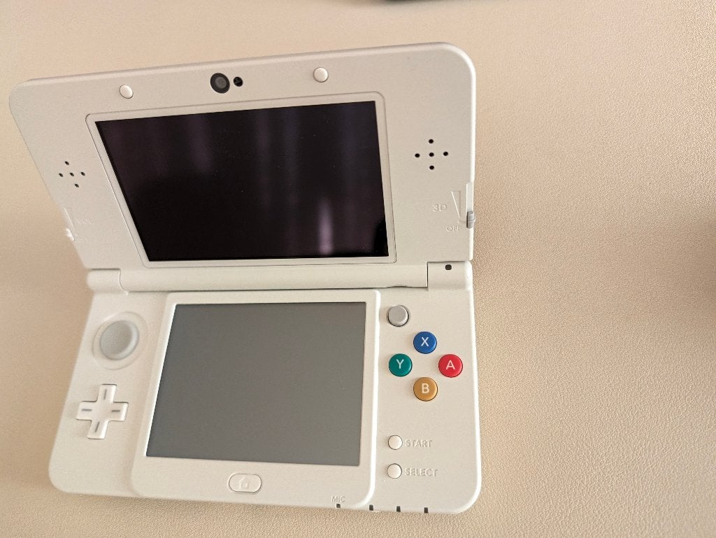 Witte Nintendo 3DS + Pokémon Alpha Sapphire, Met games, Verzenden, Blauw, 3DS