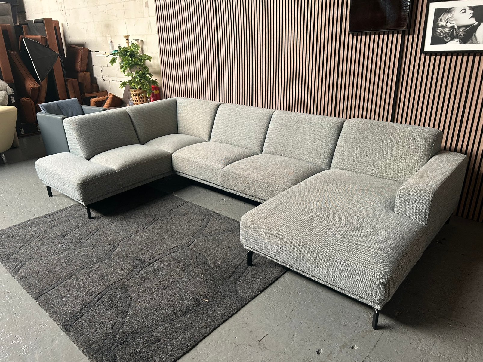 GRATIS LEVERING Montel Star U-Bank 360x200x160 GEREINIGD, Huis en Inrichting, Banken | Bankstellen, Hoekbank, 300 cm of meer, Ophalen of Verzenden