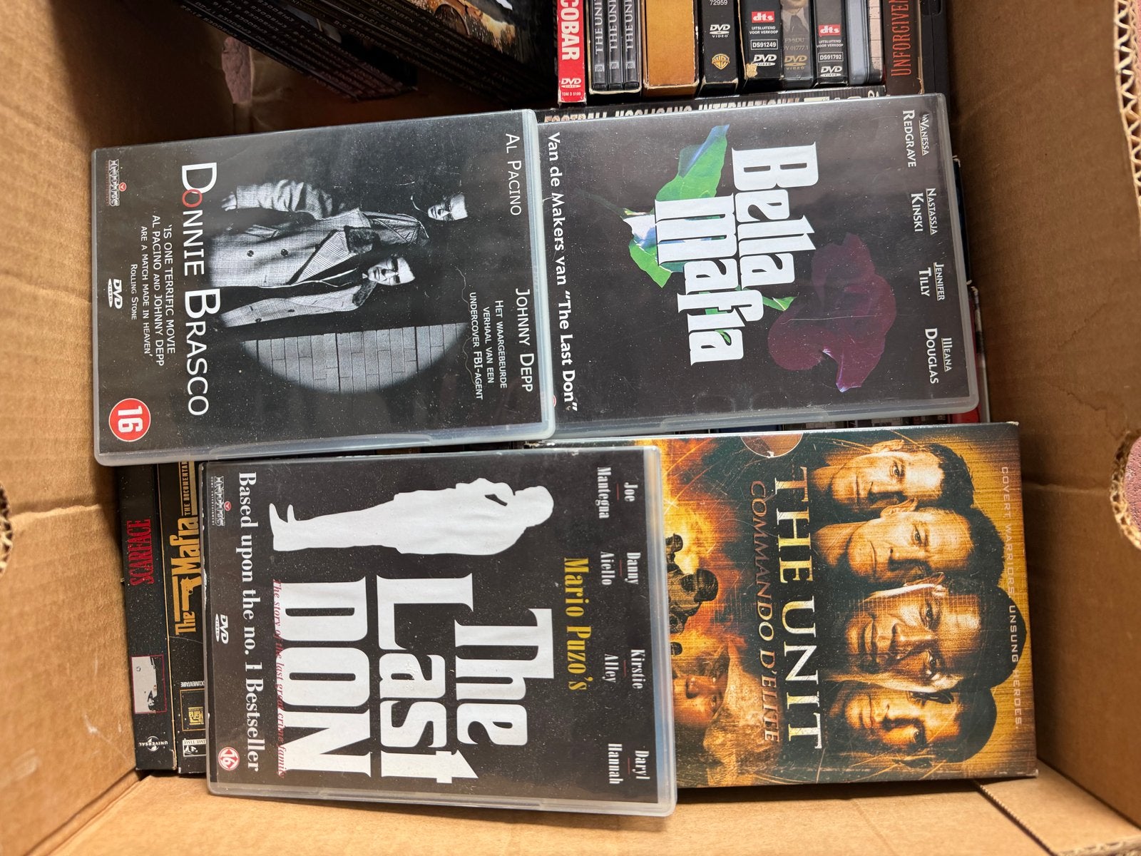 Diverse DVD Collectie: Actie, Misdaad, Thriller Series, Ophalen, Maffia en Misdaad, Vanaf 16 jaar, Nederlands