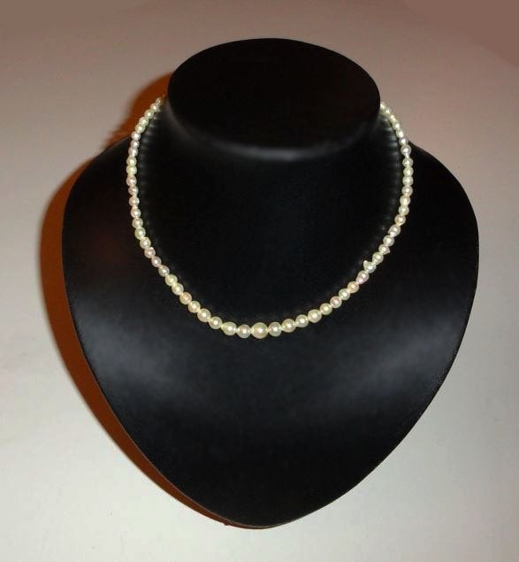 Ketting parels cultivé verzilverd, Sieraden, Tassen en Uiterlijk, Verzenden, Gebruikt, Zilver, Zilver