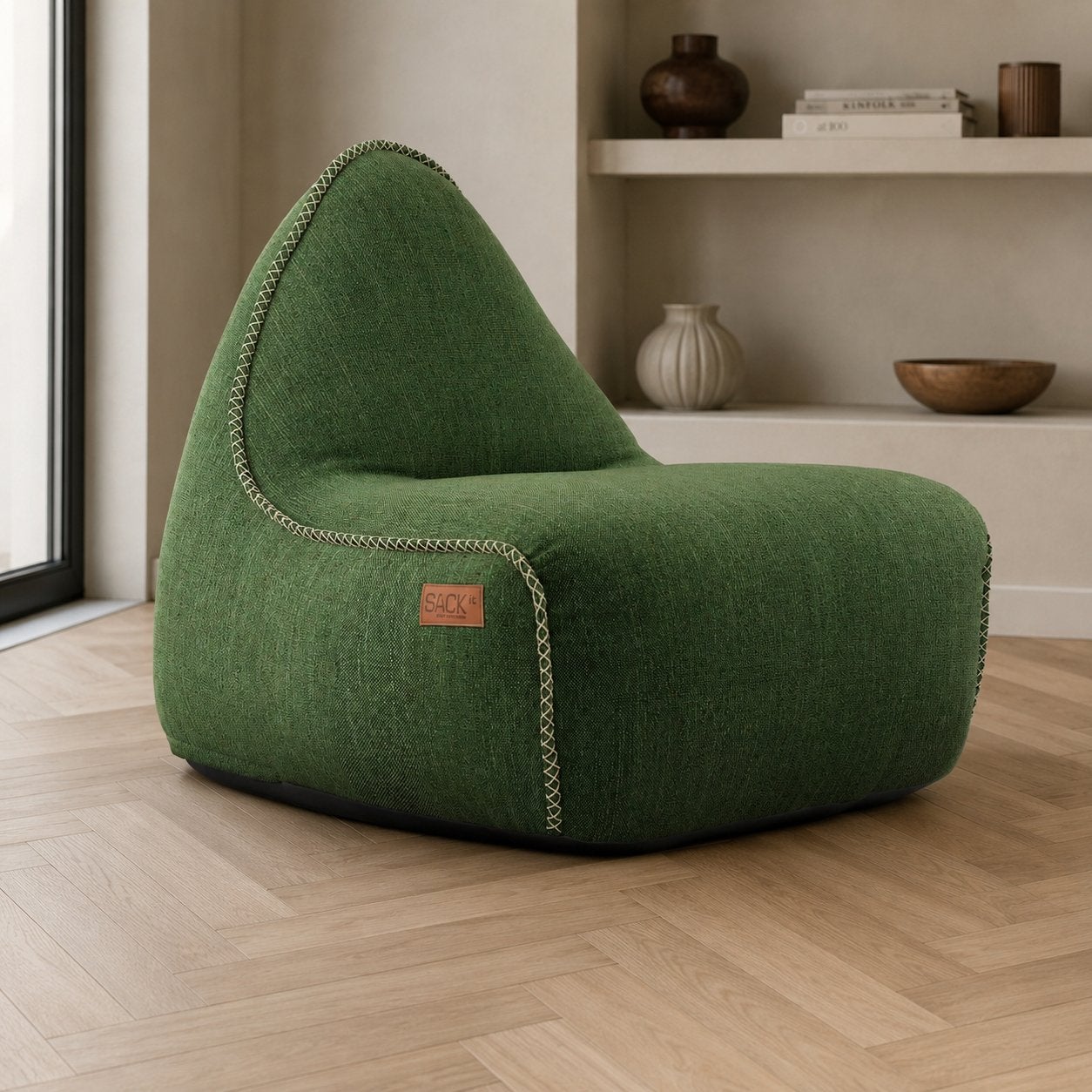 Sackit zitzak, nauwelijks gebruik/als nieuw, Huis en Inrichting, Ophalen, Zo goed als nieuw, Groen