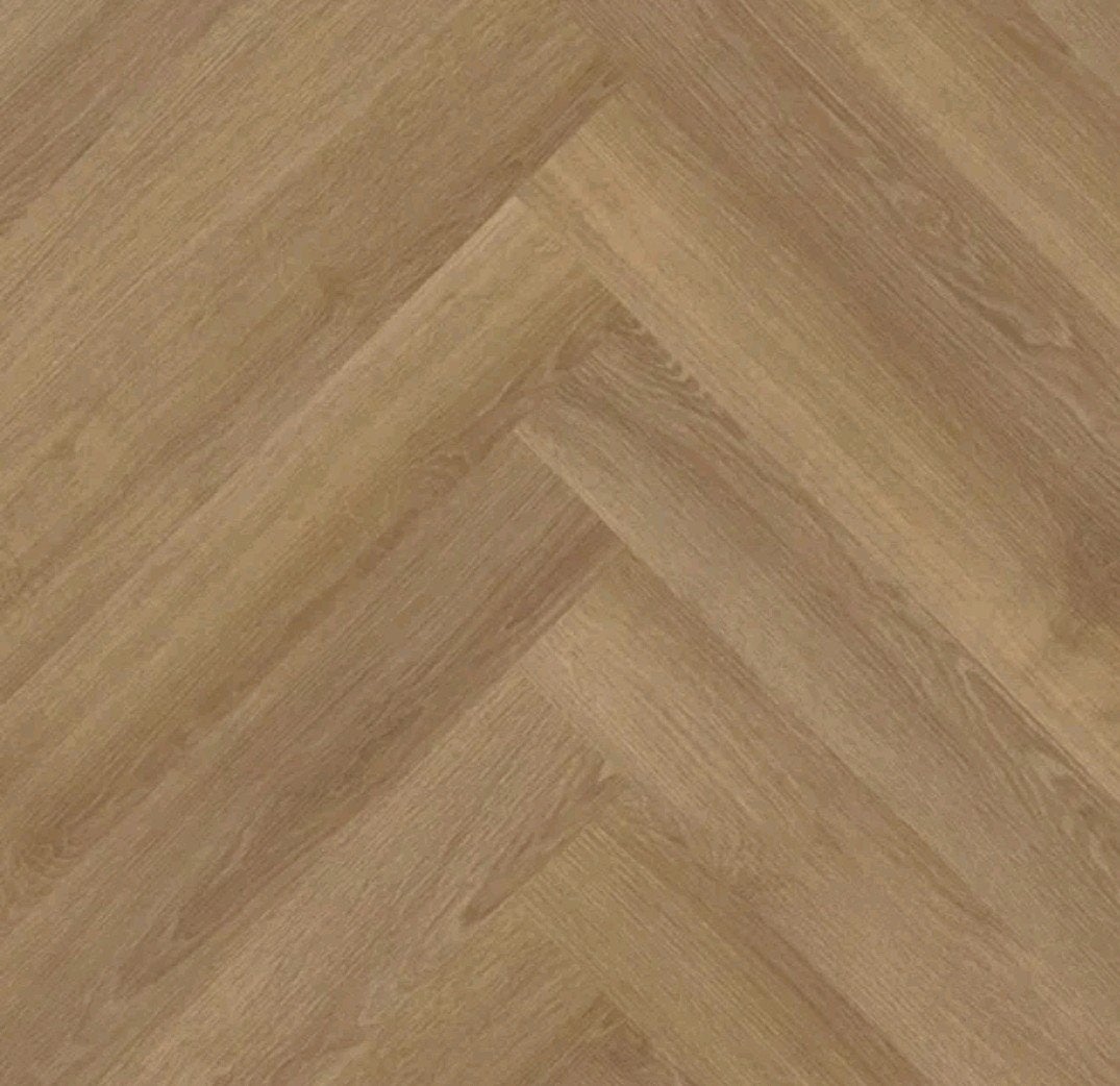 Pvc visgraat MFlor River Oak Danube - 40m², Ophalen, Nieuw, 75 m² of meer, Overige typen