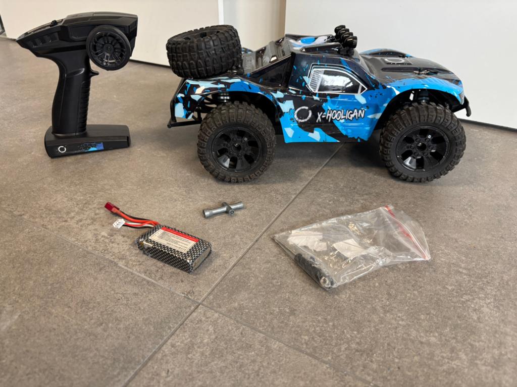 Overmax X-Hooligan RC Auto met Afstandsbediening, Elektro, Gebruikt, Auto offroad, Ophalen of Verzenden