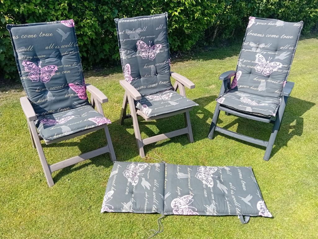 3 tuinstoelen NIEUW, Caravans en Kamperen, Ophalen of Verzenden, Campingstoel
