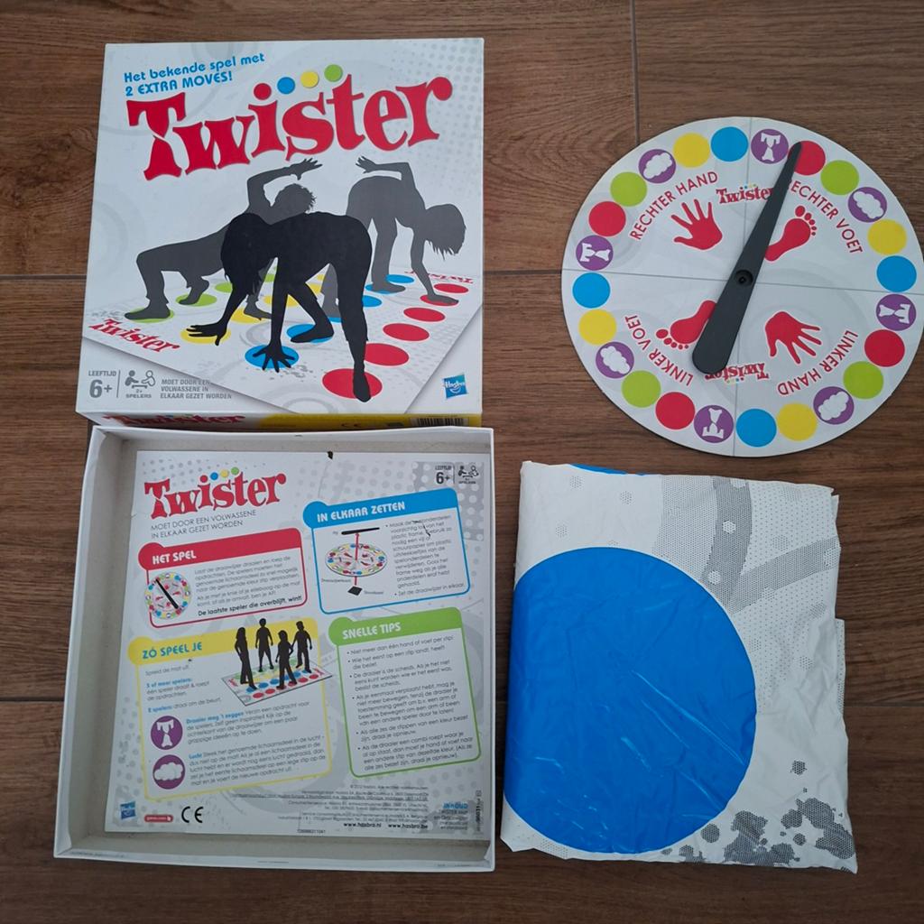 Twister spel compleet ZGAN, Hobby en Vrije tijd, Gezelschapsspellen | Bordspellen, Ophalen of Verzenden, Zo goed als nieuw