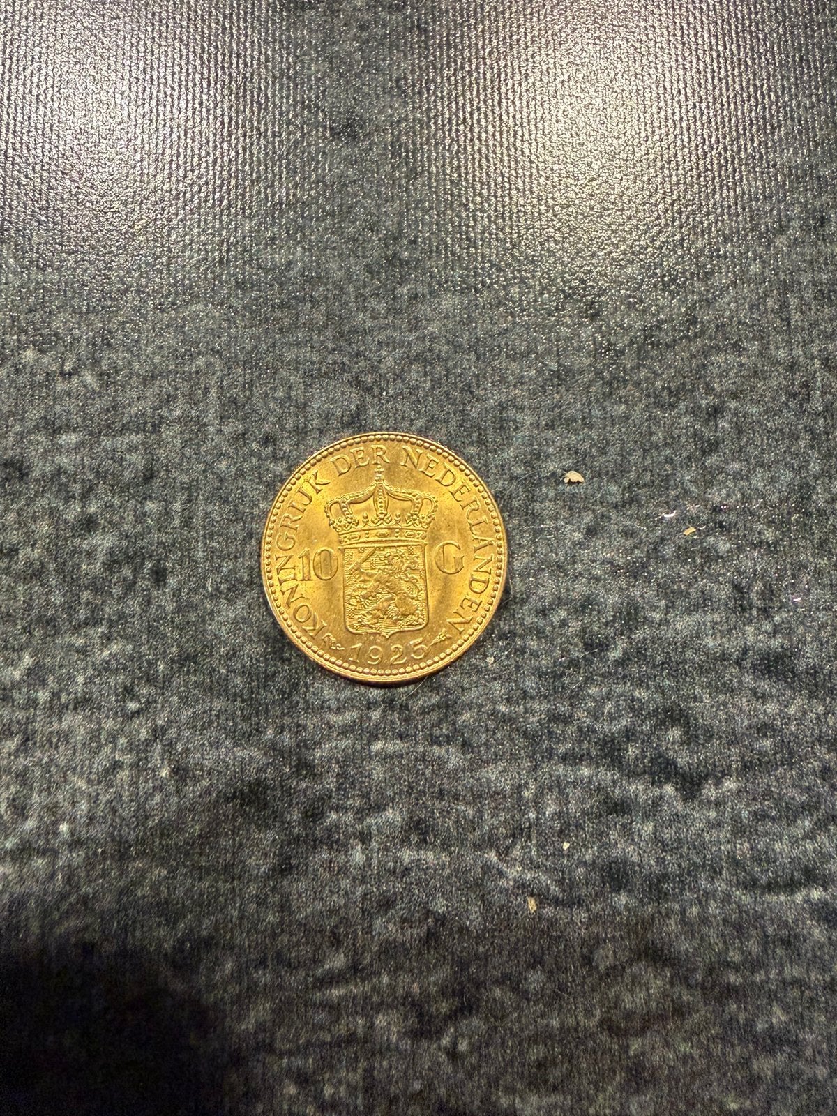 Gouden 10 gulden munt 1925, Ophalen of Verzenden, Goud
