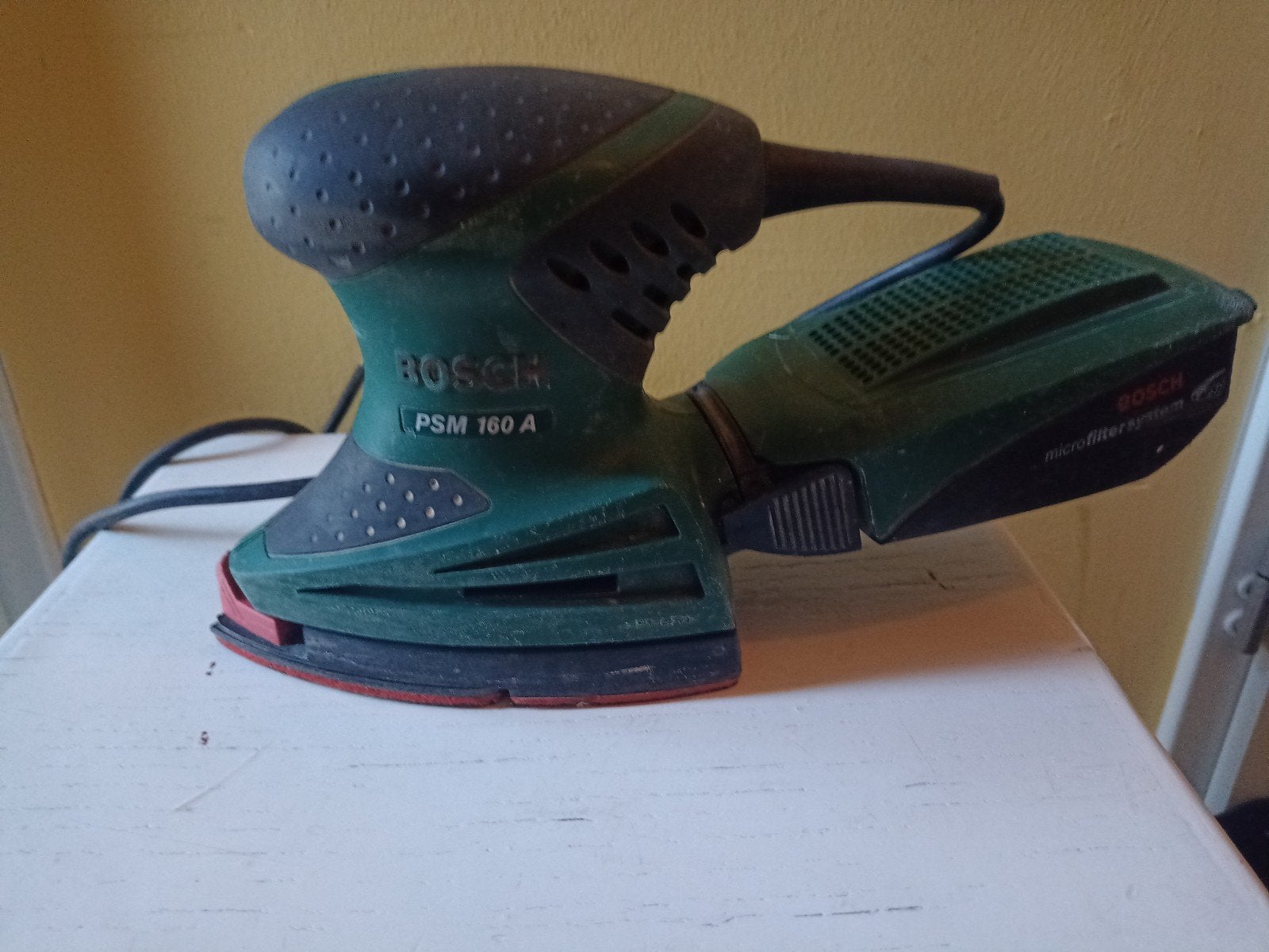 Bosch PSM 160 A Multischuurmachine, Doe-het-zelf en Verbouw, Ophalen of Verzenden, Gebruikt, Minder dan 600 watt, Overige typen