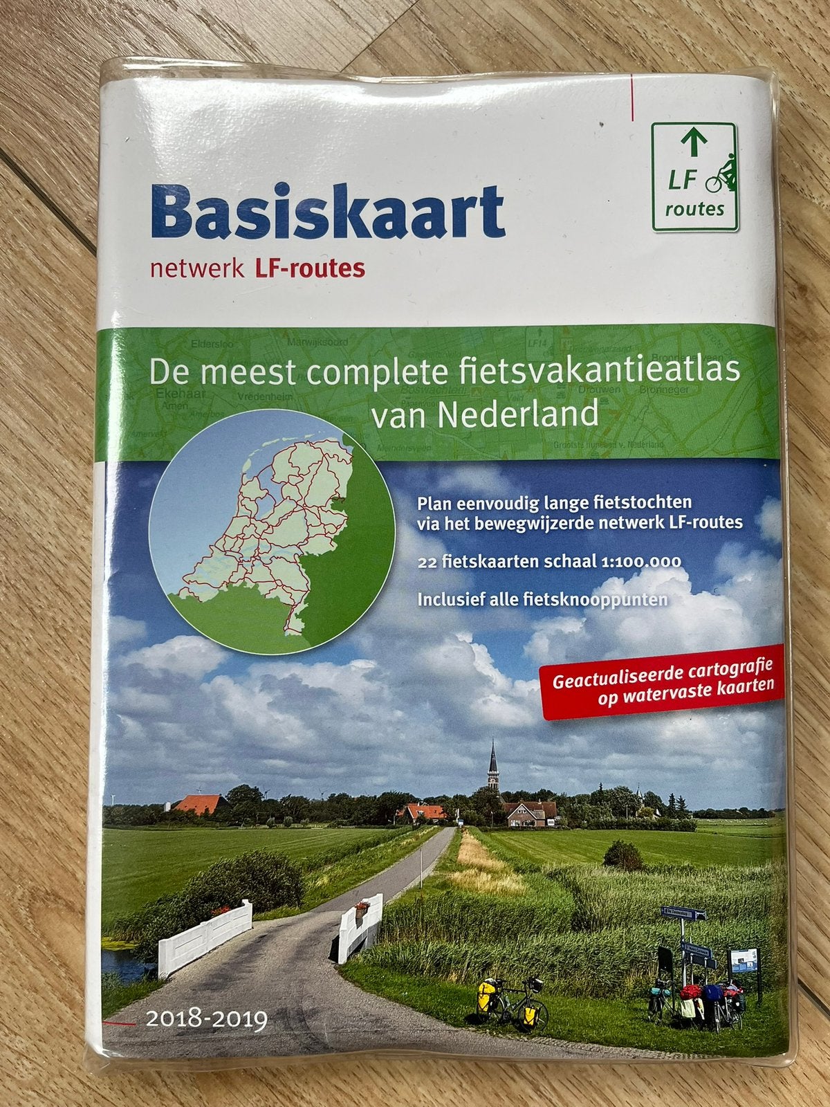 Basiskaart netwerk LF-routes - fietsvakantie atlas, Boeken, Ophalen of Verzenden, Zo goed als nieuw, Nederland, LF-Routes