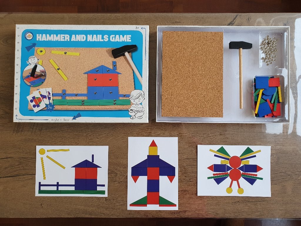 Hamer en spijker spel hout, Ophalen of Verzenden, Nieuw, Bouwen