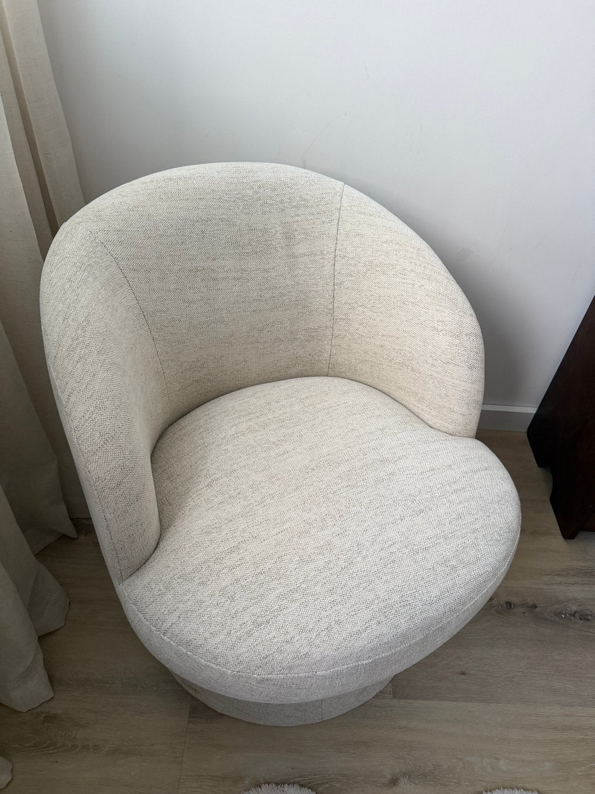 Fauteuil Luzarra Beige van kwantum, Huis en Inrichting, Fauteuils, Ophalen, Zo goed als nieuw, 75 tot 100 cm, 50 tot 75 cm