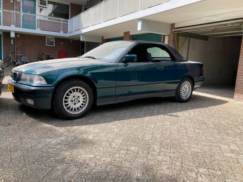 BMW 3-Serie 2.0 I 320 Cabriolet E2 1994 Groen, Zwart, Cabriolet, Origineel Nederlands, Handgeschakeld