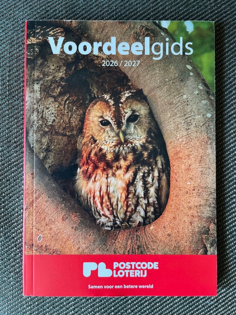 Voordeelgids 2026/2027 van de Postcodeloterij. (NIEUW), Drie personen of meer, Kortingsbon