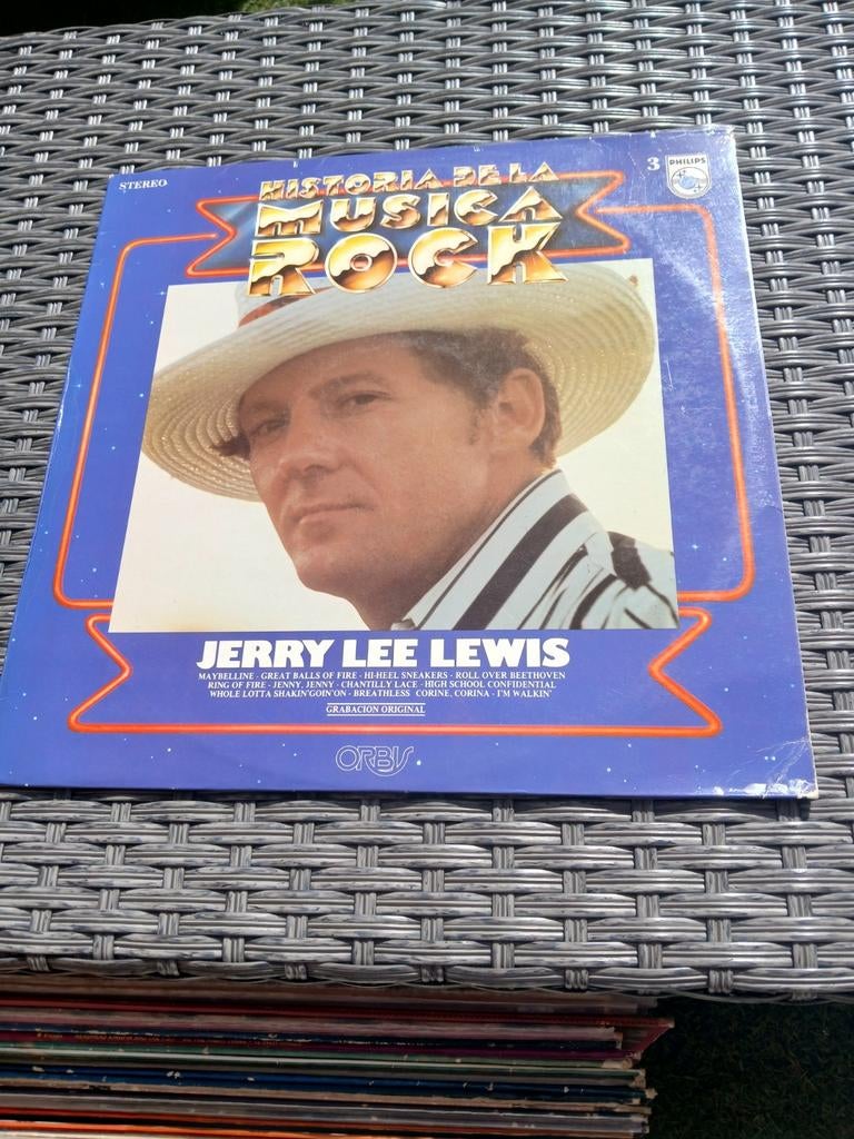 Jerry Lee Lewis - Historia de la Musica Rock vinyl, Ophalen of Verzenden