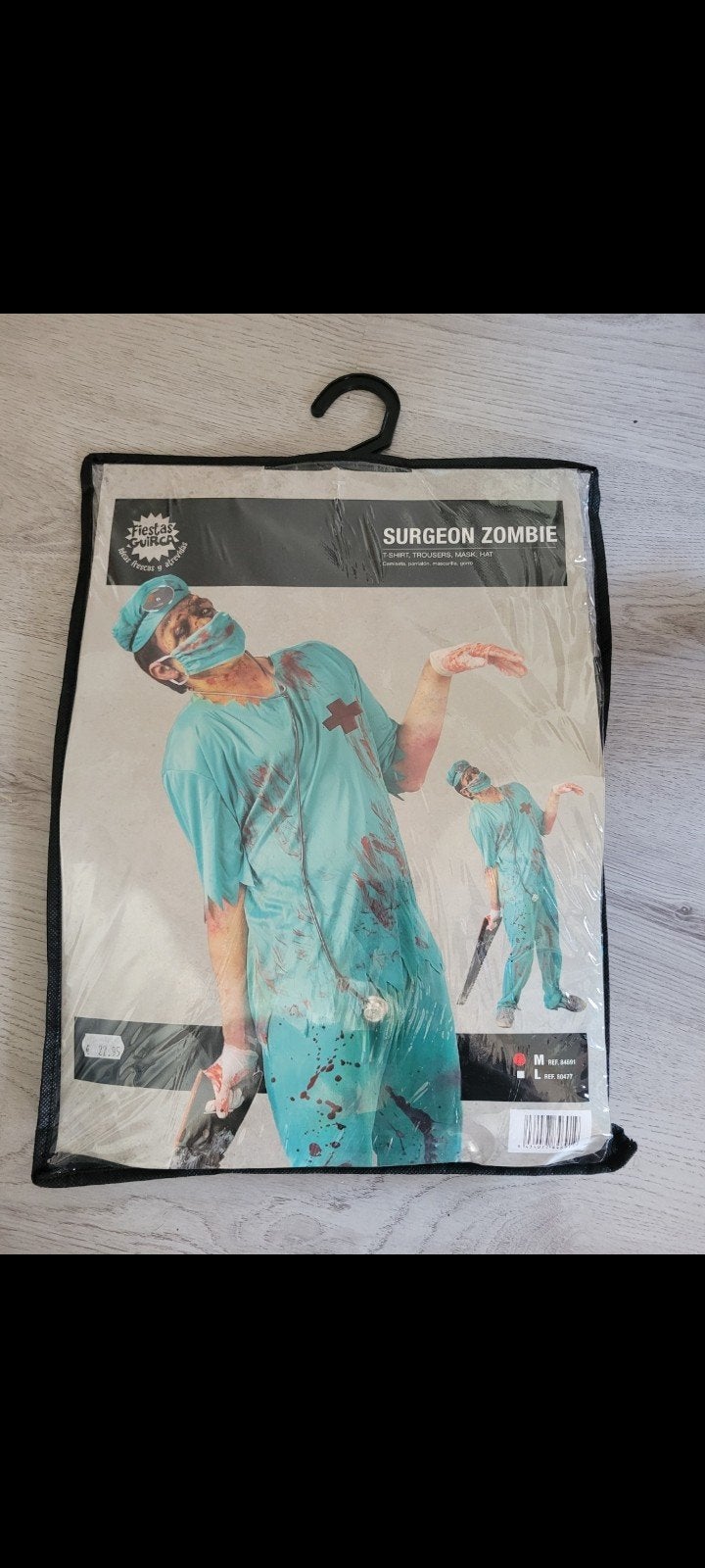Halloween Verkleedpak: Zombie Chirurg Kostuum (M), Ophalen of Verzenden, Zo goed als nieuw