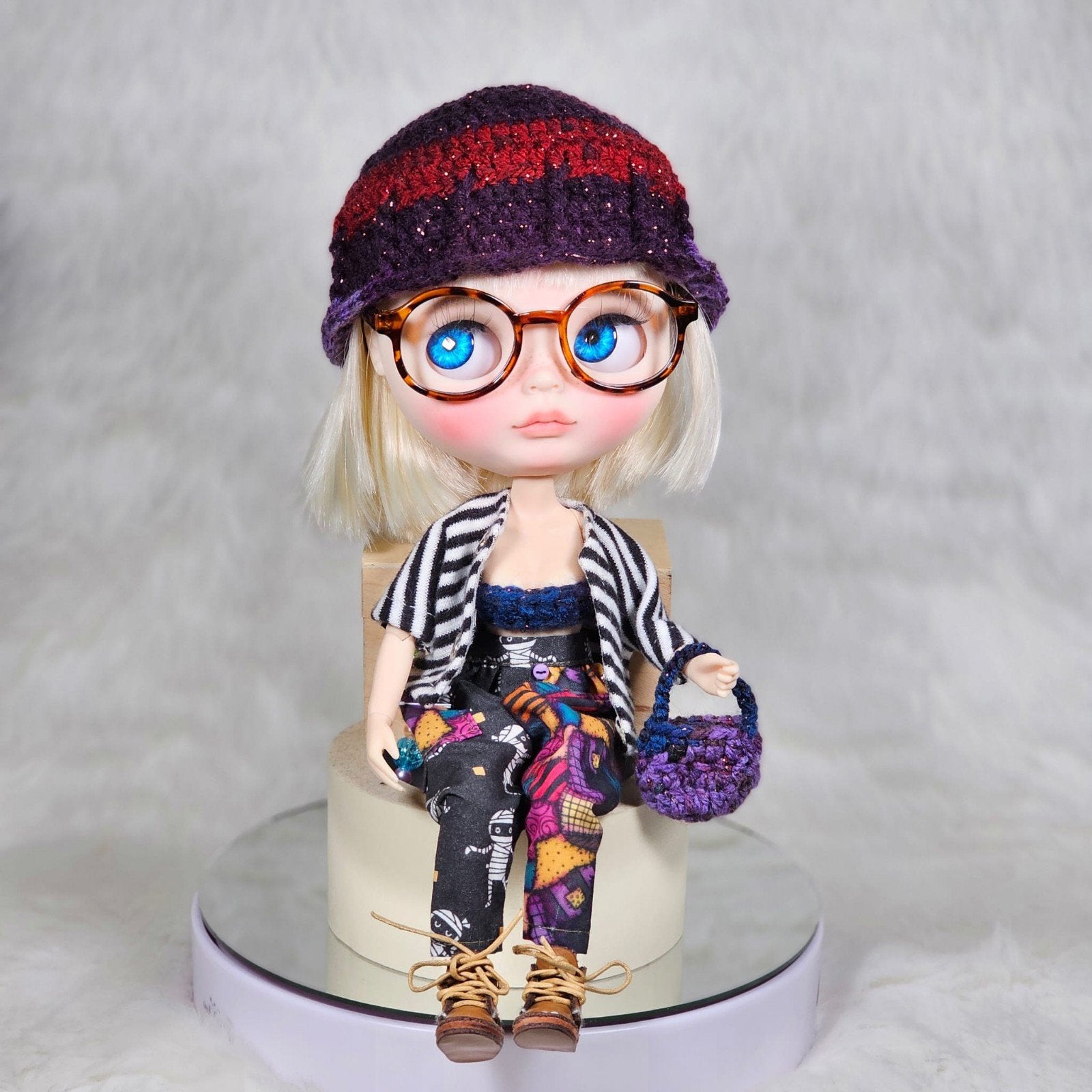 One-of-a-Kind Custom Blythe Doll – Ready for Her New Home, Ophalen of Verzenden, Halloween of Griezel