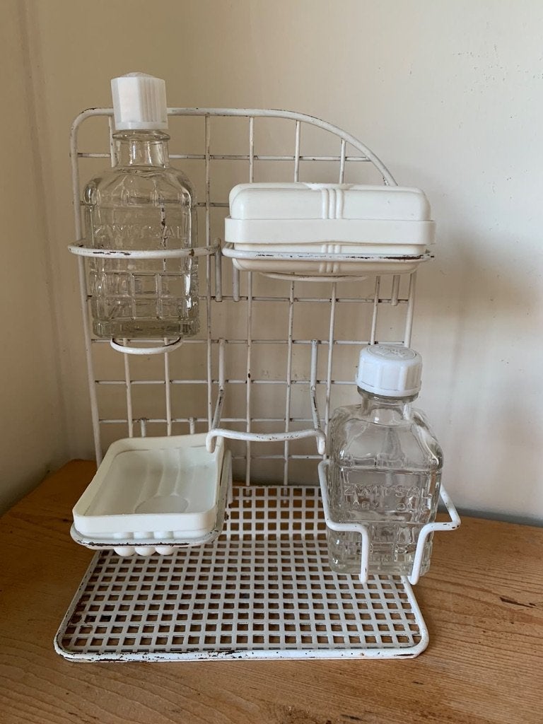 Brocante Zwitsal baby poeder rekje, Ophalen of Verzenden