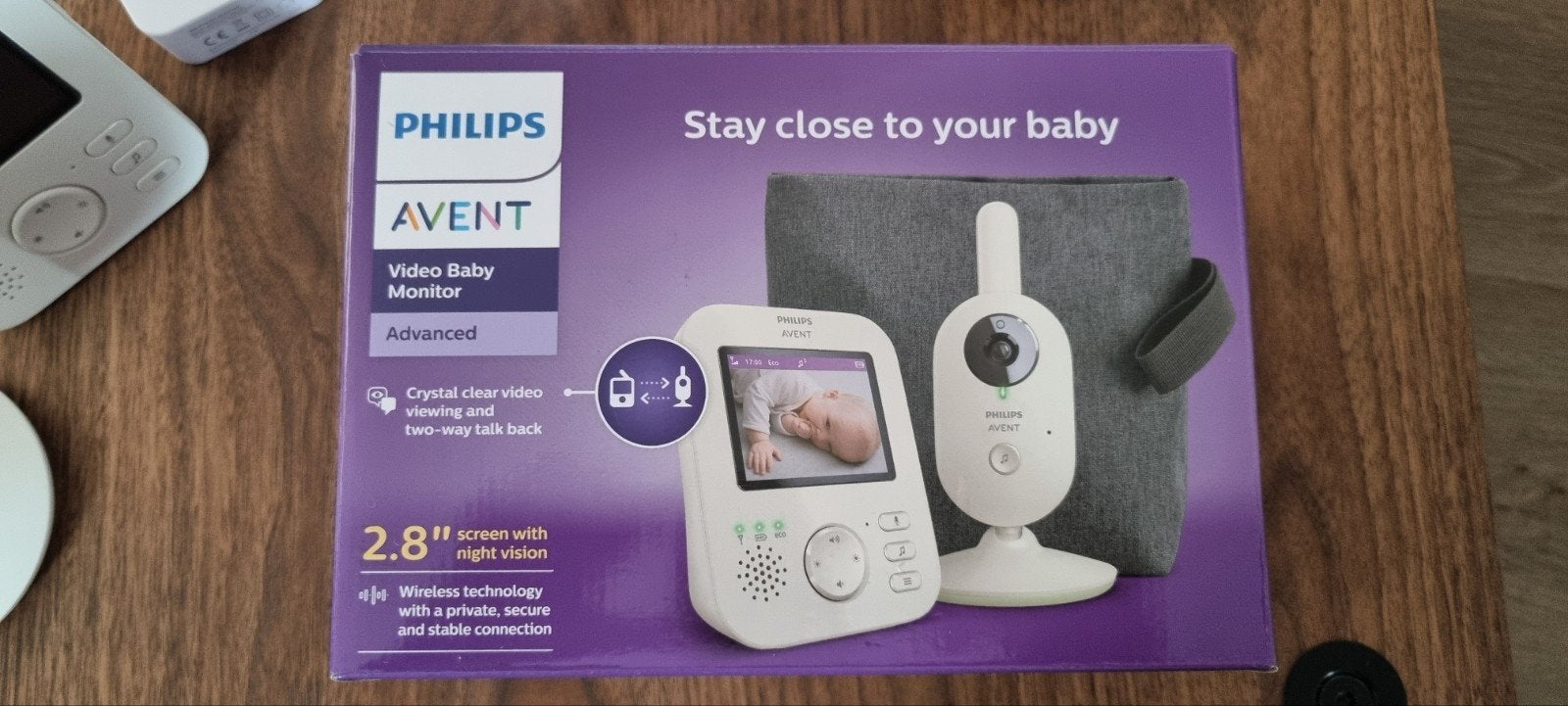 Splinternieuwe Philips Avent Video Babyfoon, Ophalen, Nieuw, 250 meter of meer, Camera