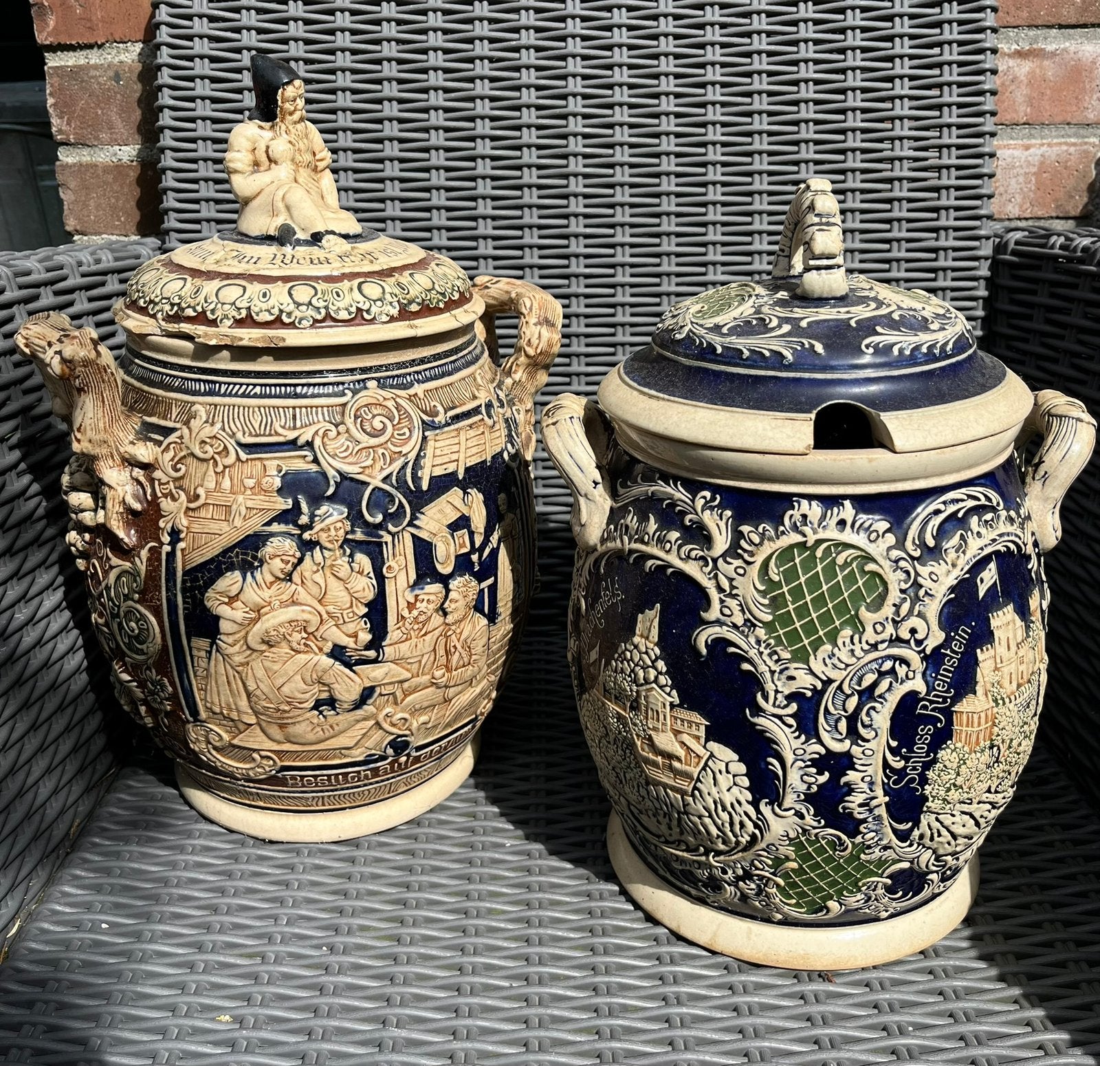 2x Romerpot, 2x koffiemolen, Antiek en Kunst, Ophalen of Verzenden