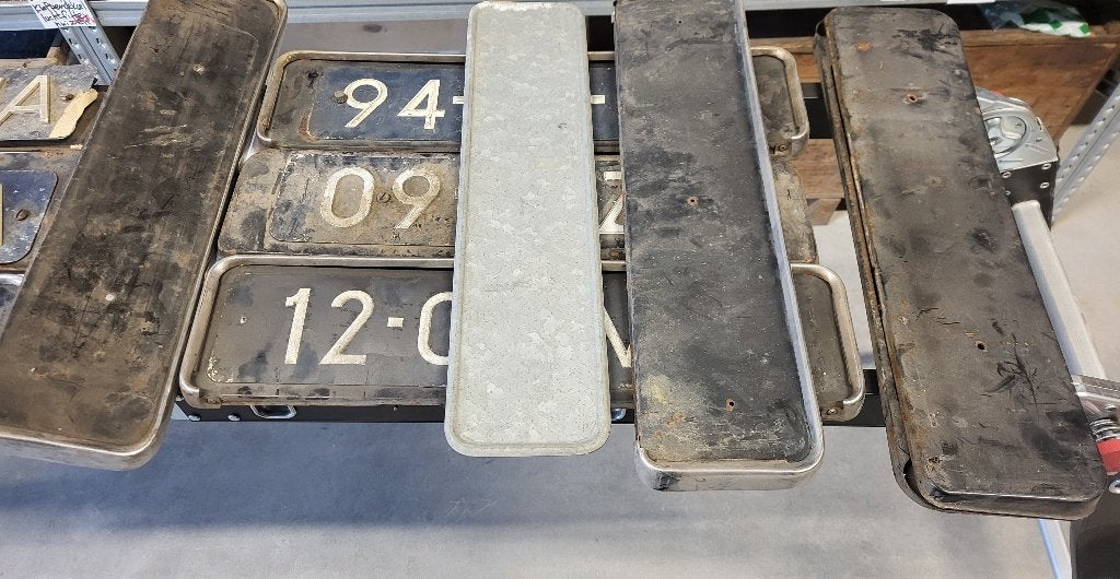Kentekenplaathouders oude nummerborden bumpers Peugeot 404, Ophalen of Verzenden, Nieuw