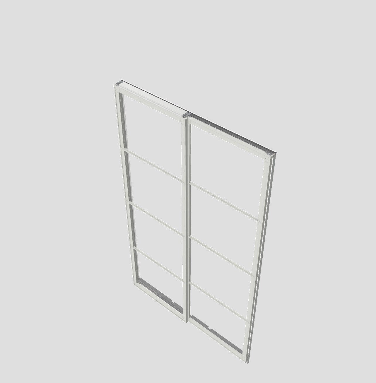 Pax frame wit voor schuifdeurpaar met rail, Ophalen, Nieuw, 150 tot 200 cm, 200 cm of meer