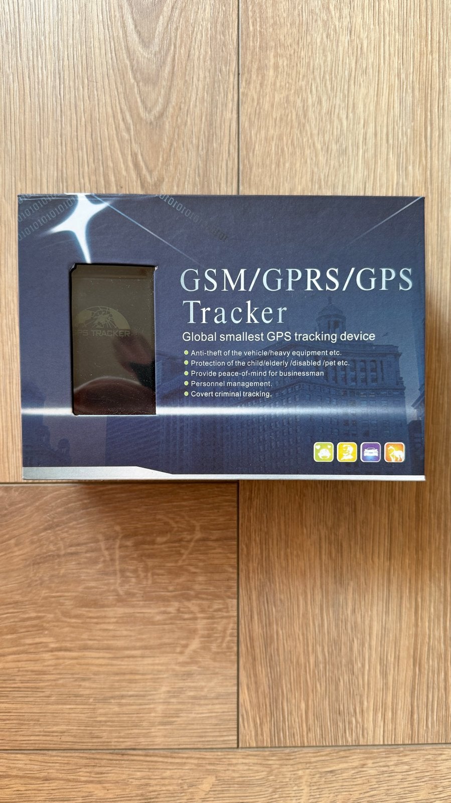 GSM/GPRS/GPS Tracker - Gebruikt in doos, Ophalen of Verzenden, Gebruikt, Zwart