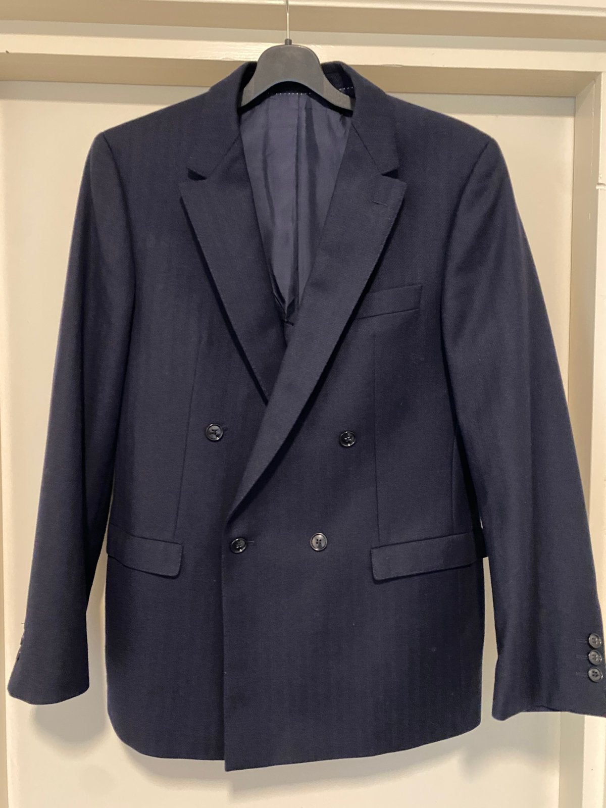 VAN GILS NAVY WOLLEN PAK S-M, Ophalen of Verzenden, Gedragen, Maat 48/50 (M), Blauw