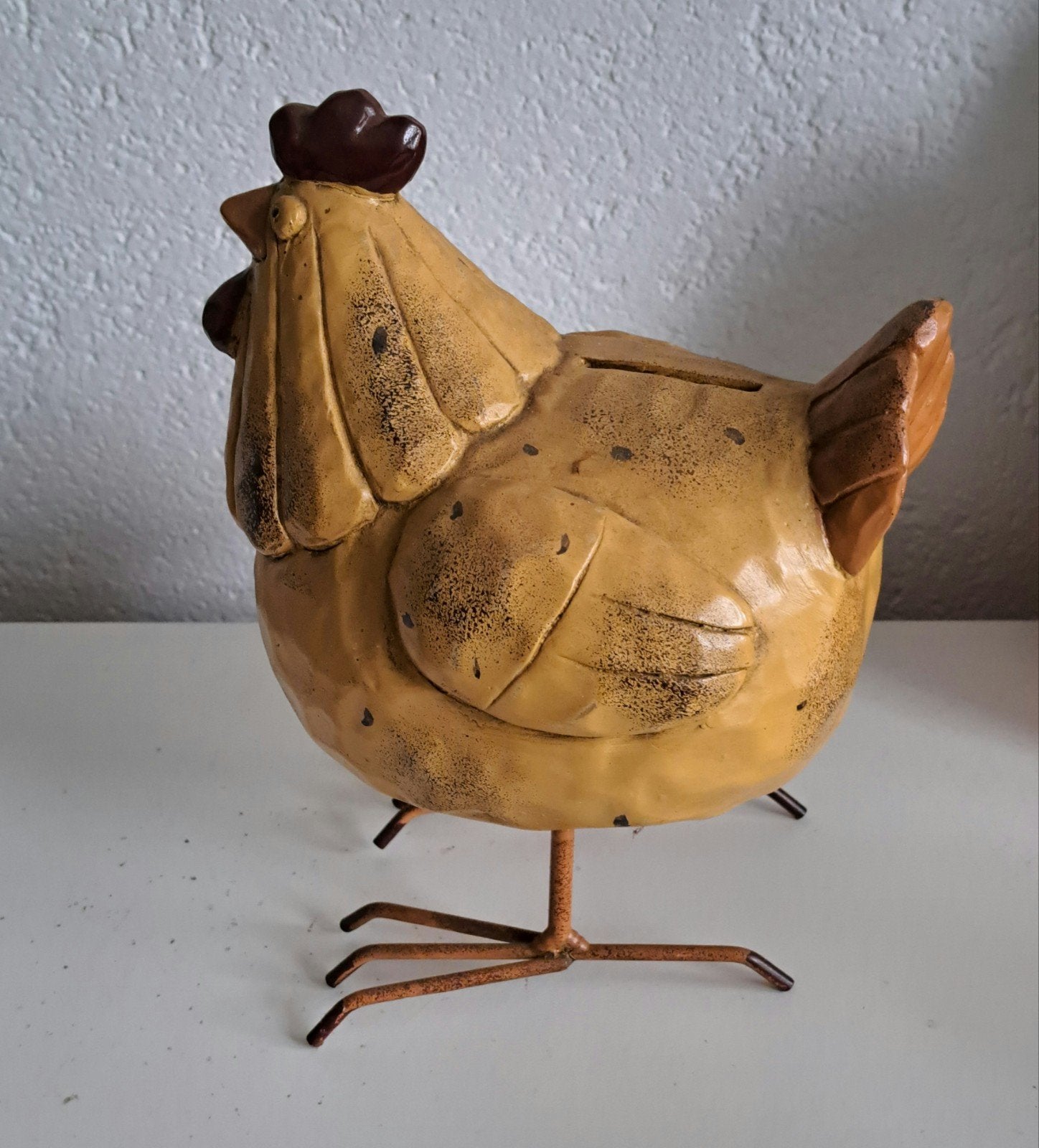 Decoratieve kip met metalen poten, Ophalen of Verzenden