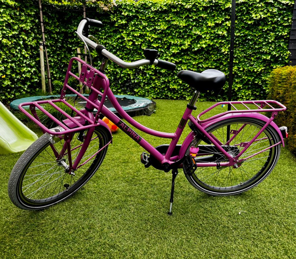 Kinderfiets Alpina Cargo frame 35 zgan, Ophalen of Verzenden, Zo goed als nieuw, Schijfrem, 20 inch of meer