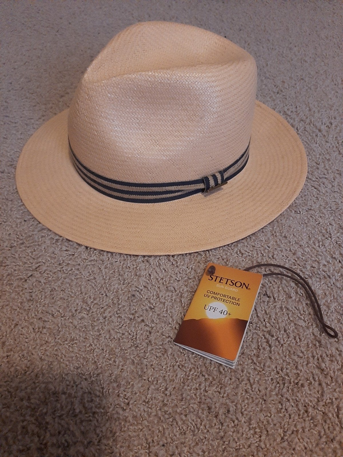 Stetson Panama Hoed - Nieuw met label - Maat XL, Kleding | Heren, Ophalen, 60 cm (XL, 7½ inch) of meer, Stetson, Hoed