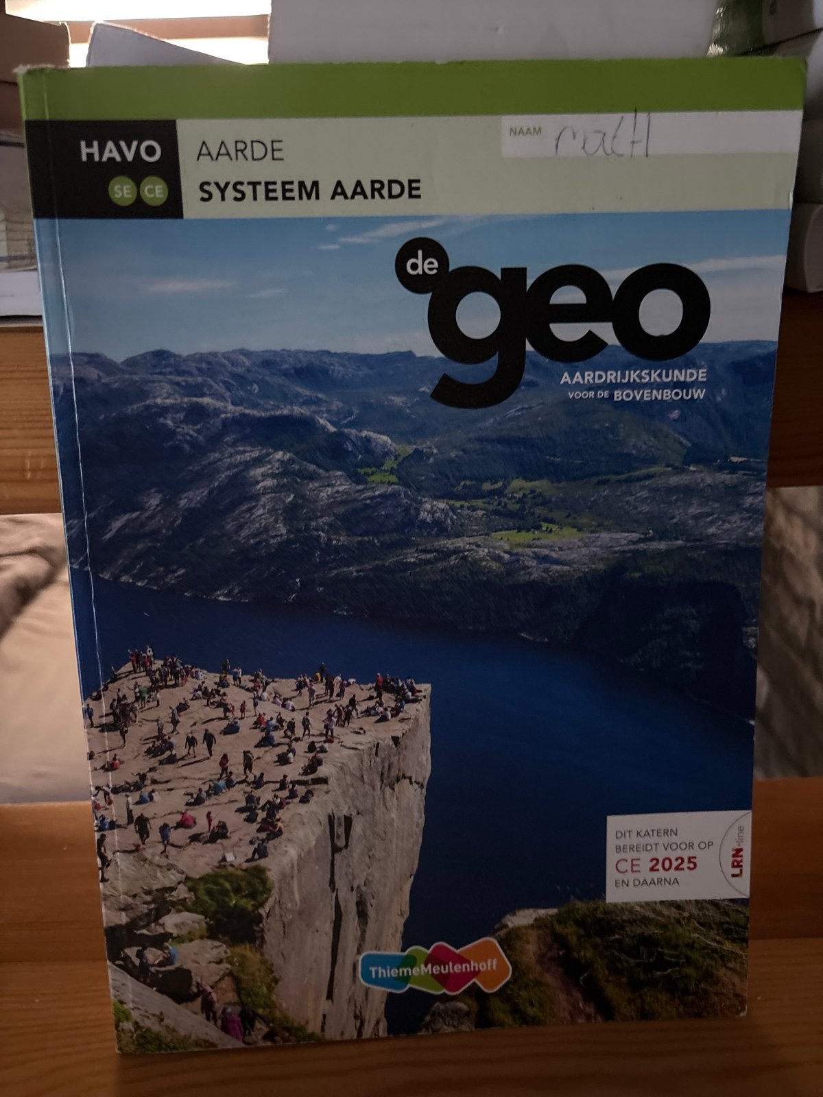 De Geo Aardrijkskunde HAVO Systeem Aarde - Thiememeulenhoff, Boeken, Schoolboeken, Ophalen of Verzenden, Zo goed als nieuw, HAVO