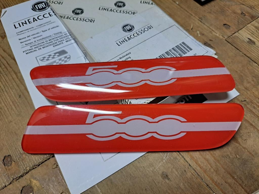 Fiat 500 type plaatjes, Ophalen of Verzenden, Nieuw, Fiat, Spatbord