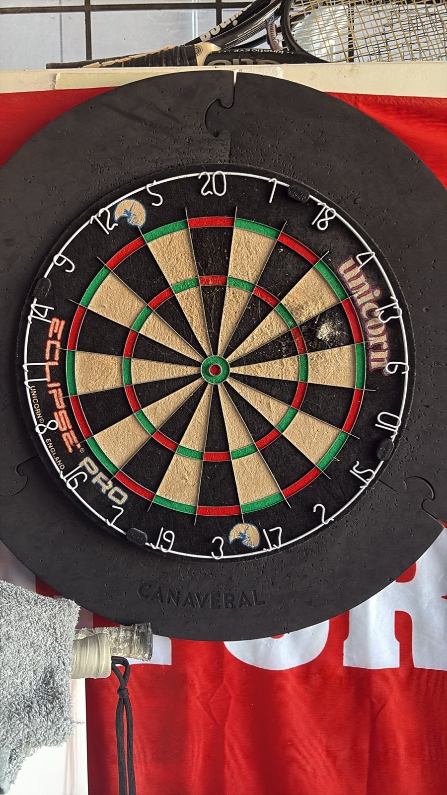 Unicorn Eclipse Pro Dartbord, Ophalen, Zo goed als nieuw, Dartbord