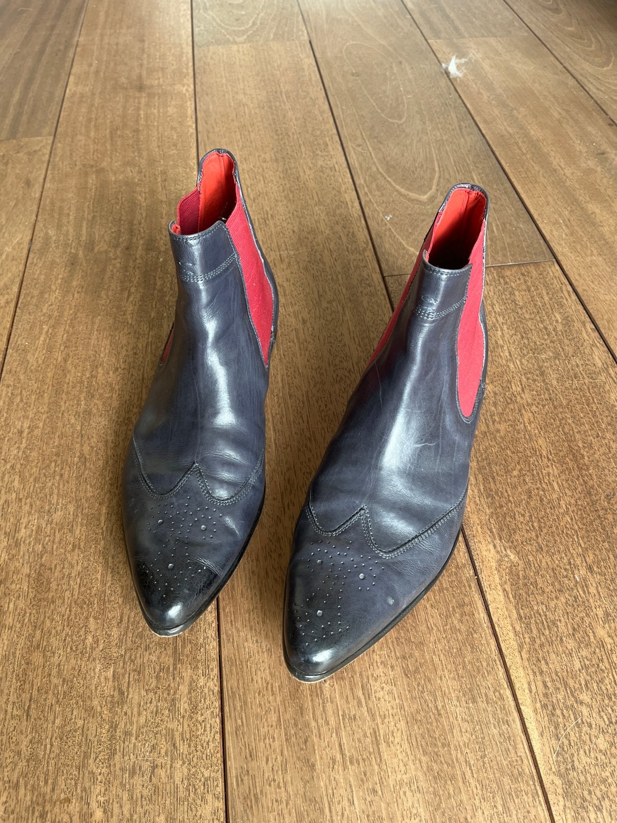 Melvin & Hamilton Chelsea boots - Maat 45, Kleding | Heren, Ophalen of Verzenden, Gedragen, Blauw, Boots