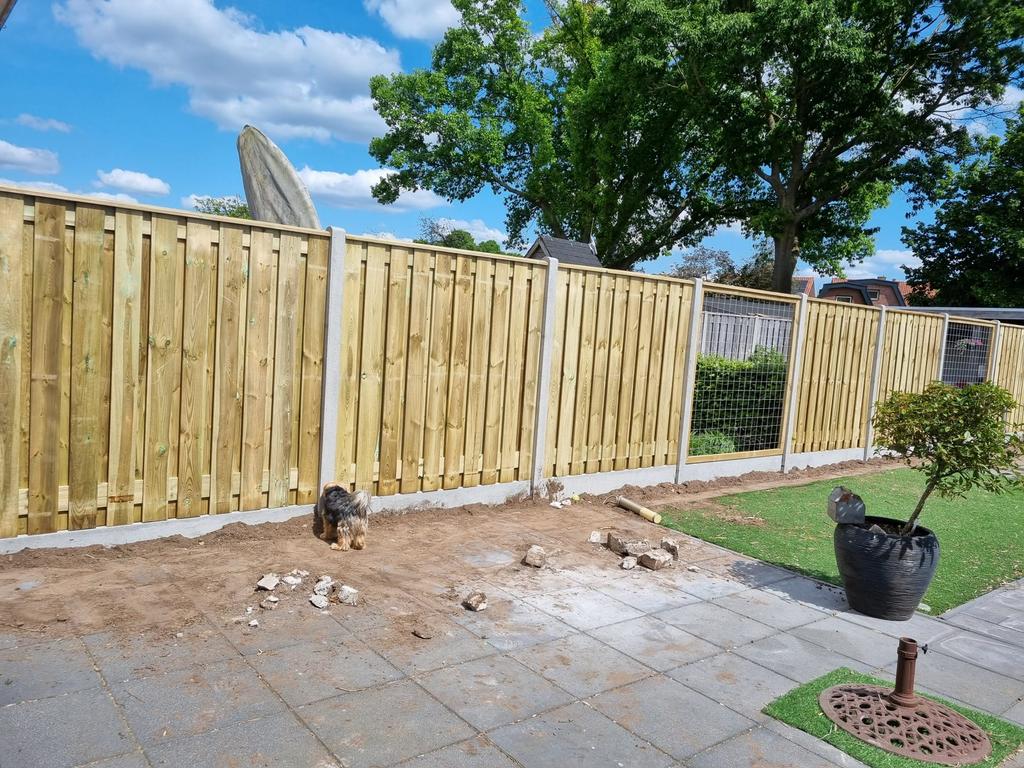 STUNT ACTIE – TIJDELIJK VOORDEEL!  douglas of grenen!, Tuin en Terras, Schuttingen, 1 tot 2 meter, 6 meter of meer, Nieuw, Ophalen of Verzenden