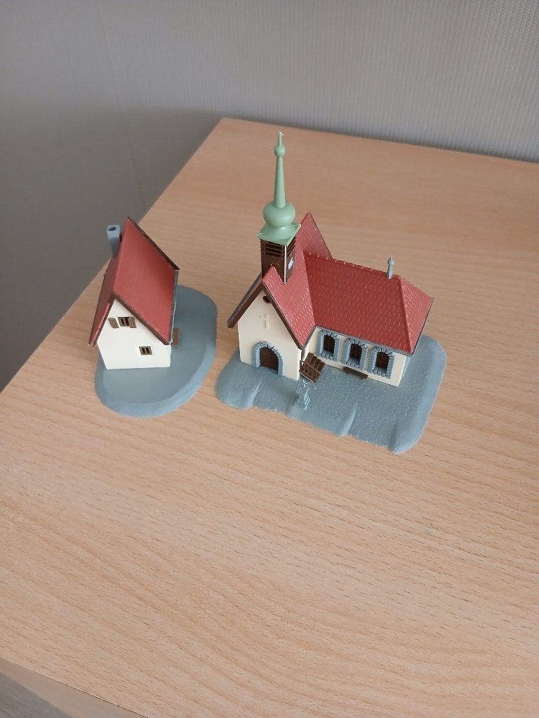 auhagen kerkje met bijgebouw, Overige merken, Gelijkstroom, Brug, Tunnel of Gebouw, Ophalen of Verzenden