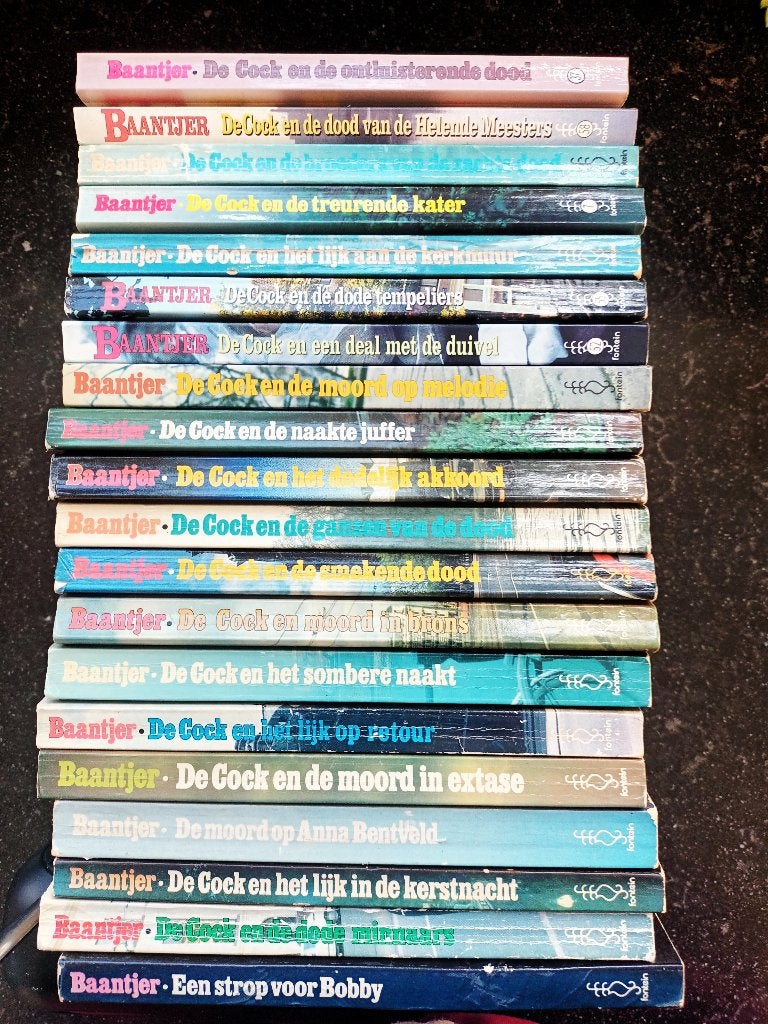 20 Baantjer boeken van de reguliere serie, Ophalen of Verzenden, Gelezen