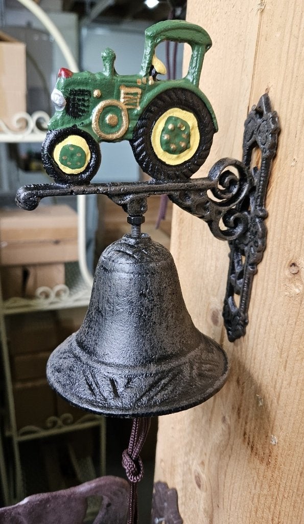 JOHN DEERE / deurbel / gietijzer / BEL 9,5 CM / tractor, Huis en tuin decoratie Marie, Nieuw, Info@huisentuindecoratiemarie.nl
