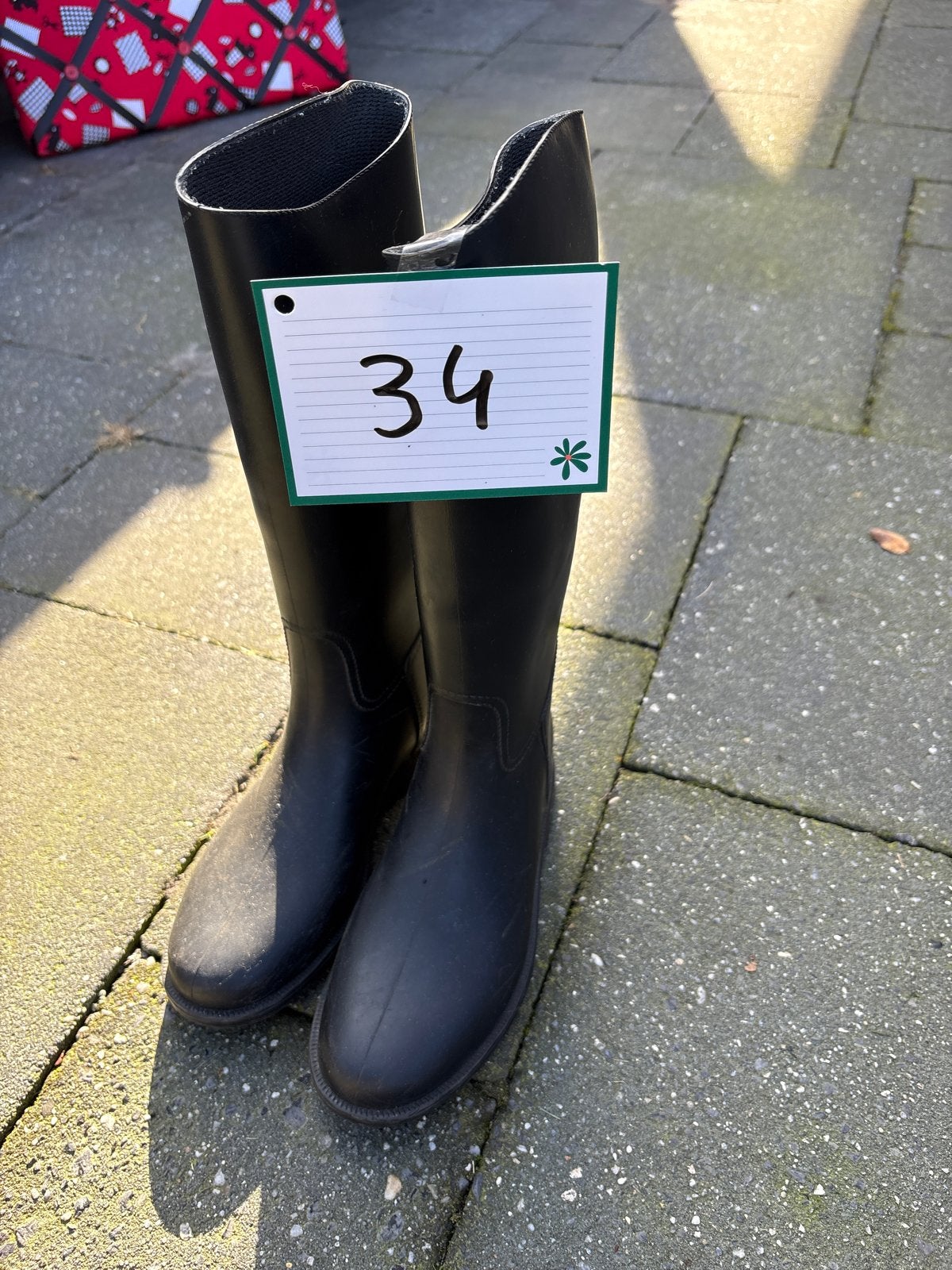 Zwarte paardrijlaarzen maat 34, Zwart, Ophalen of Verzenden, Regenlaarzen, Gedragen