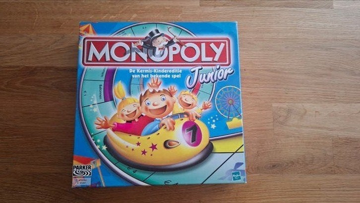 Monopoly Junior Kermis-kindereditie (5-8 jaar), Drie of vier spelers, Ophalen of Verzenden, Zo goed als nieuw, Parker