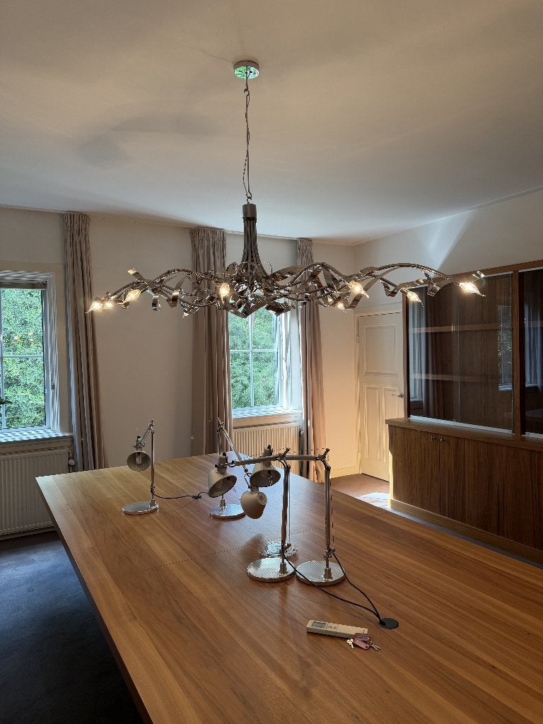 Jacco Maris Ruban Plié Hanglamp – Chroom, Huis en Inrichting, Lampen | Hanglampen, Ophalen